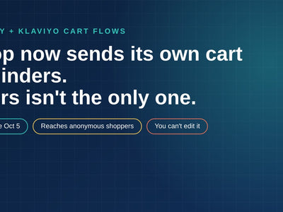 Shop Now Sends Its Own Cart Reminders. Your Cart Flow Isn't the Only One in the Inbox.